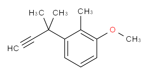 1-methoxy-2-methyl-3-(2-methylbut-3-yn-2-yl)benzene