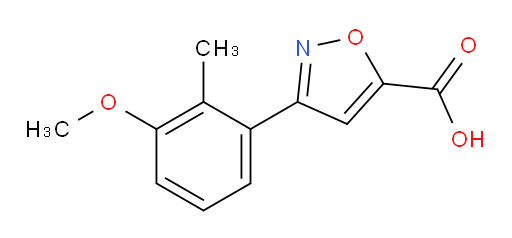 3-(3-methoxy-2-methylphenyl)-1,2-oxazole-5-carboxylic acid