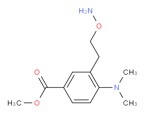 methyl 3-[2-(aminooxy)ethyl]-4-(dimethylamino)benzoate