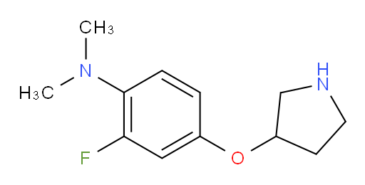 2-fluoro-N,N-dimethyl-4-(pyrrolidin-3-yloxy)aniline
