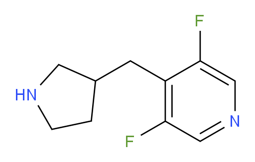 3,5-difluoro-4-[(pyrrolidin-3-yl)methyl]pyridine