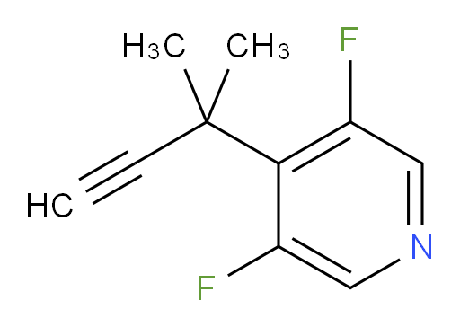 3,5-difluoro-4-(2-methylbut-3-yn-2-yl)pyridine