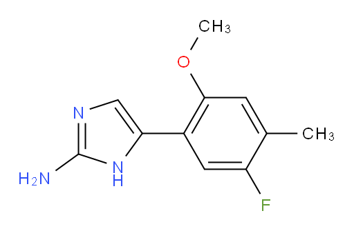 5-(5-fluoro-2-methoxy-4-methylphenyl)-1H-imidazol-2-amine