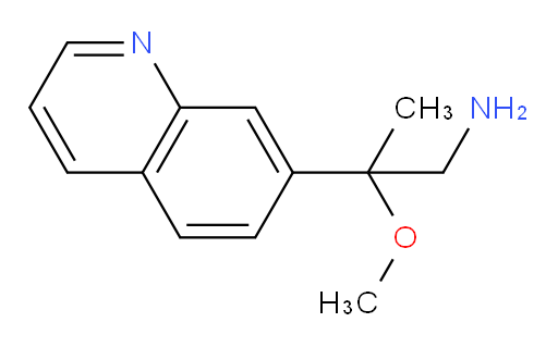 2-methoxy-2-(quinolin-7-yl)propan-1-amine
