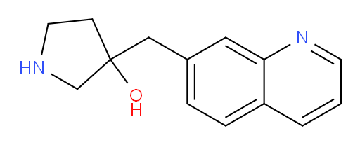 3-[(quinolin-7-yl)methyl]pyrrolidin-3-ol