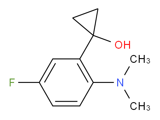 1-[2-(dimethylamino)-5-fluorophenyl]cyclopropan-1-ol