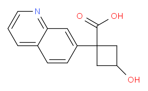 3-hydroxy-1-(quinolin-7-yl)cyclobutane-1-carboxylic acid