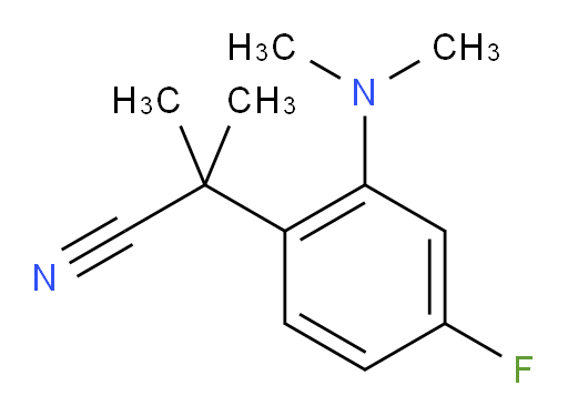 2-[2-(dimethylamino)-4-fluorophenyl]-2-methylpropanenitrile
