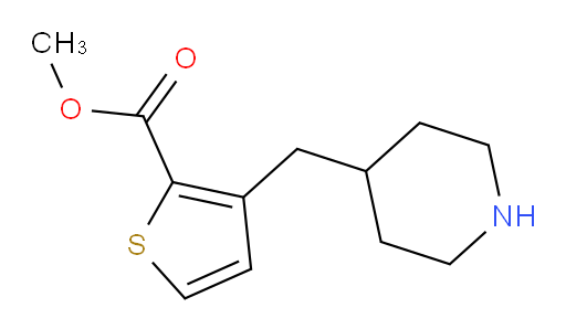methyl 3-[(piperidin-4-yl)methyl]thiophene-2-carboxylate