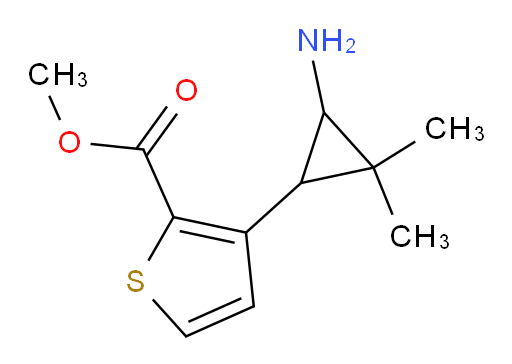methyl 3-(3-amino-2,2-dimethylcyclopropyl)thiophene-2-carboxylate