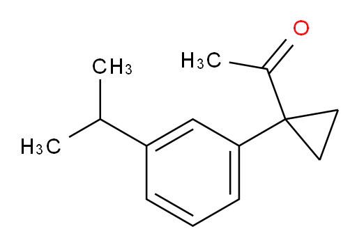 1-{1-[3-(propan-2-yl)phenyl]cyclopropyl}ethan-1-one
