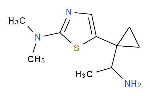 5-[1-(1-aminoethyl)cyclopropyl]-N,N-dimethyl-1,3-thiazol-2-amine