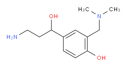 4-(3-amino-1-hydroxypropyl)-2-[(dimethylamino)methyl]phenol