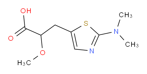 3-[2-(dimethylamino)-1,3-thiazol-5-yl]-2-methoxypropanoic acid