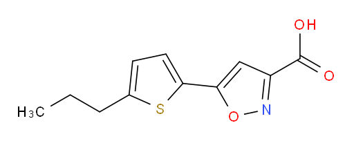 5-(5-propylthiophen-2-yl)-1,2-oxazole-3-carboxylic acid