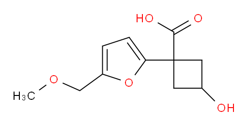 3-hydroxy-1-[5-(methoxymethyl)furan-2-yl]cyclobutane-1-carboxylic acid