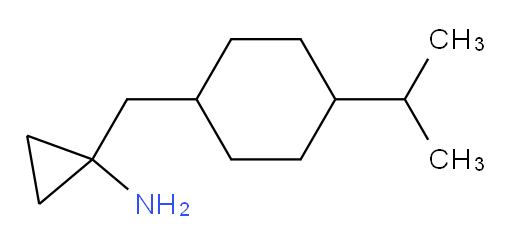 1-{[4-(propan-2-yl)cyclohexyl]methyl}cyclopropan-1-amine