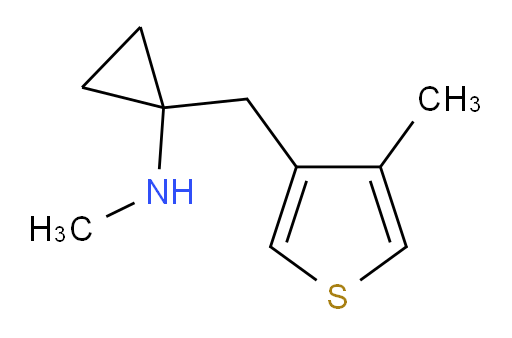 N-methyl-1-[(4-methylthiophen-3-yl)methyl]cyclopropan-1-amine