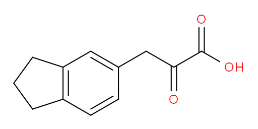 3-(2,3-dihydro-1H-inden-5-yl)-2-oxopropanoic acid