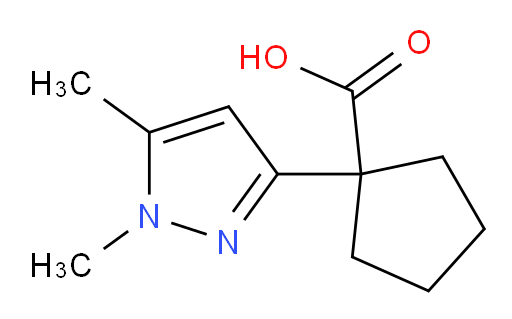 1-(1,5-dimethyl-1H-pyrazol-3-yl)cyclopentane-1-carboxylic acid