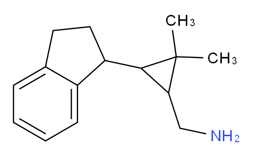 [3-(2,3-dihydro-1H-inden-1-yl)-2,2-dimethylcyclopropyl]methanamine