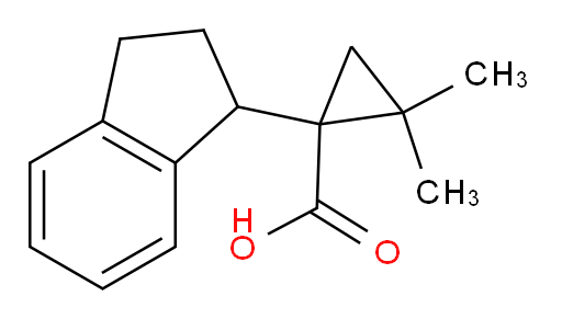 1-(2,3-dihydro-1H-inden-1-yl)-2,2-dimethylcyclopropane-1-carboxylic acid