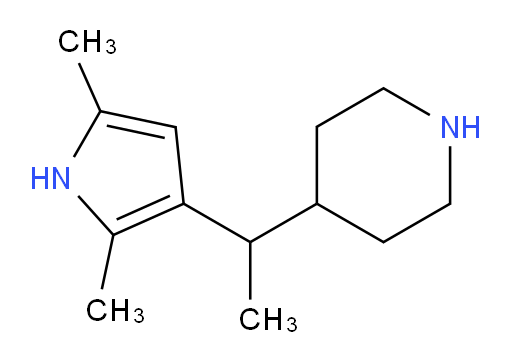 4-[1-(2,5-dimethyl-1H-pyrrol-3-yl)ethyl]piperidine