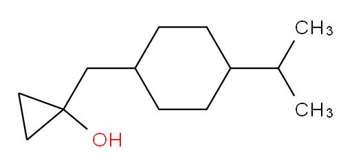 1-{[4-(propan-2-yl)cyclohexyl]methyl}cyclopropan-1-ol