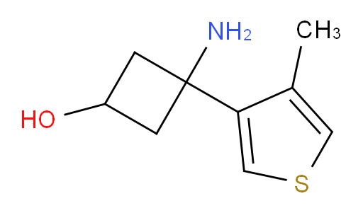3-amino-3-(4-methylthiophen-3-yl)cyclobutan-1-ol