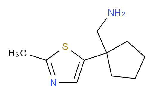 [1-(2-methyl-1,3-thiazol-5-yl)cyclopentyl]methanamine