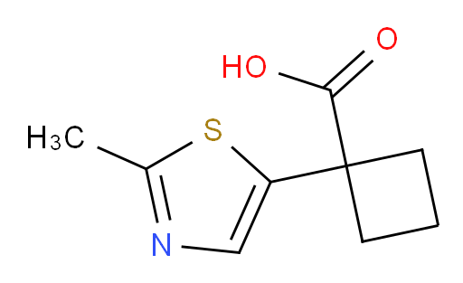 1-(2-methyl-1,3-thiazol-5-yl)cyclobutane-1-carboxylic acid