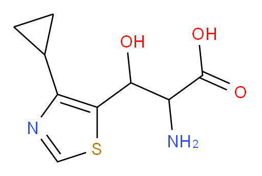 2-amino-3-(4-cyclopropyl-1,3-thiazol-5-yl)-3-hydroxypropanoic acid