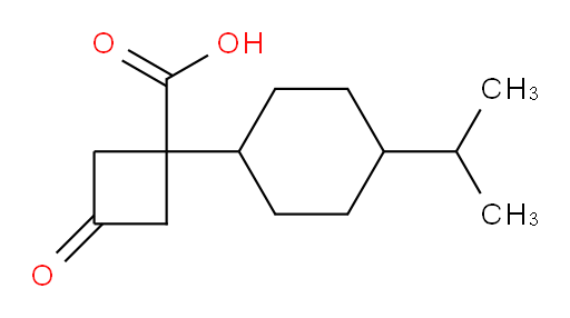 3-oxo-1-[4-(propan-2-yl)cyclohexyl]cyclobutane-1-carboxylic acid