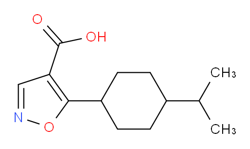 5-[4-(propan-2-yl)cyclohexyl]-1,2-oxazole-4-carboxylic acid