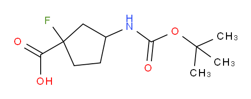 3-{[(tert-butoxy)carbonyl]amino}-1-fluorocyclopentane-1-carboxylic acid