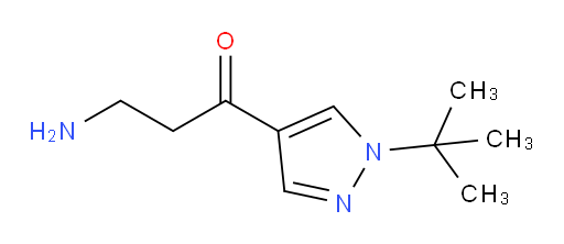 3-amino-1-(1-tert-butyl-1H-pyrazol-4-yl)propan-1-one