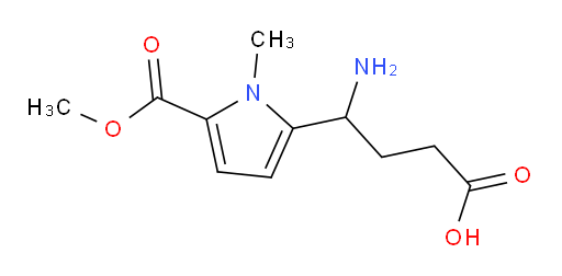 4-amino-4-[5-(methoxycarbonyl)-1-methyl-1H-pyrrol-2-yl]butanoic acid