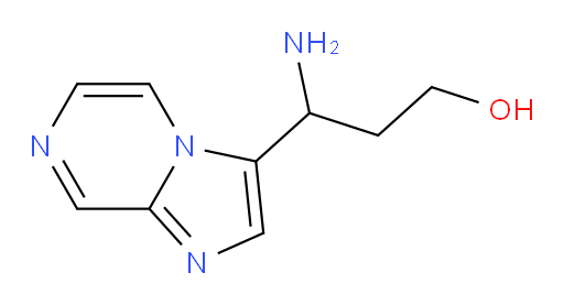 3-amino-3-{imidazo[1,2-a]pyrazin-3-yl}propan-1-ol