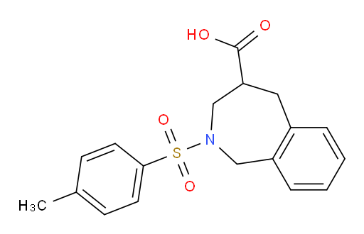 2-(4-methylbenzenesulfonyl)-2,3,4,5-tetrahydro-1H-2-benzazepine-4-carboxylic acid