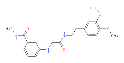 3-[({[2-(3,4-dimethoxyphenyl)ethyl]carbamoyl}methyl)amino]-N-methylbenzamide