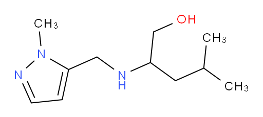 4-methyl-2-{[(1-methyl-1H-pyrazol-5-yl)methyl]amino}pentan-1-ol
