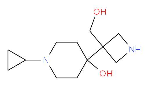 1-cyclopropyl-4-[3-(hydroxymethyl)azetidin-3-yl]piperidin-4-ol