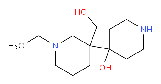 4-[1-ethyl-3-(hydroxymethyl)piperidin-3-yl]piperidin-4-ol