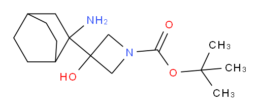 tert-butyl 3-{2-aminobicyclo[2.2.2]octan-2-yl}-3-hydroxyazetidine-1-carboxylate