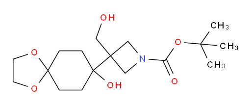 tert-butyl 3-{8-hydroxy-1,4-dioxaspiro[4.5]decan-8-yl}-3-(hydroxymethyl)azetidine-1-carboxylate
