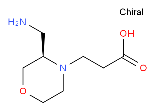 3-[(3R)-3-(aminomethyl)morpholin-4-yl]propanoic acid