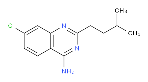 7-chloro-2-(3-methylbutyl)quinazolin-4-amine
