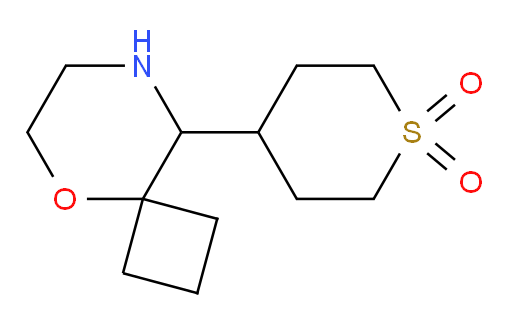 4-{5-oxa-8-azaspiro[3.5]nonan-9-yl}-1lambda6-thiane-1,1-dione