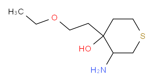3-amino-4-(2-ethoxyethyl)thian-4-ol