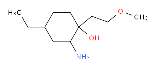 2-amino-4-ethyl-1-(2-methoxyethyl)cyclohexan-1-ol